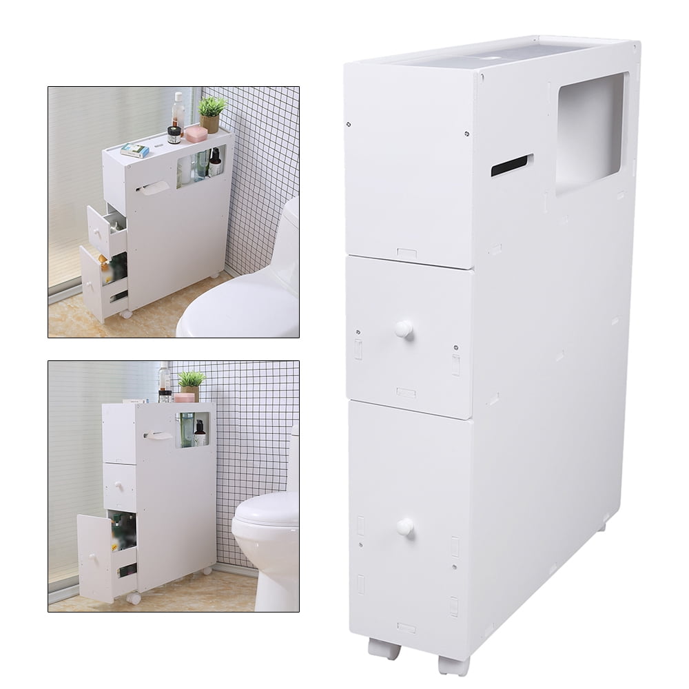 🚪 Slim Bathroom Floor Cabinet
