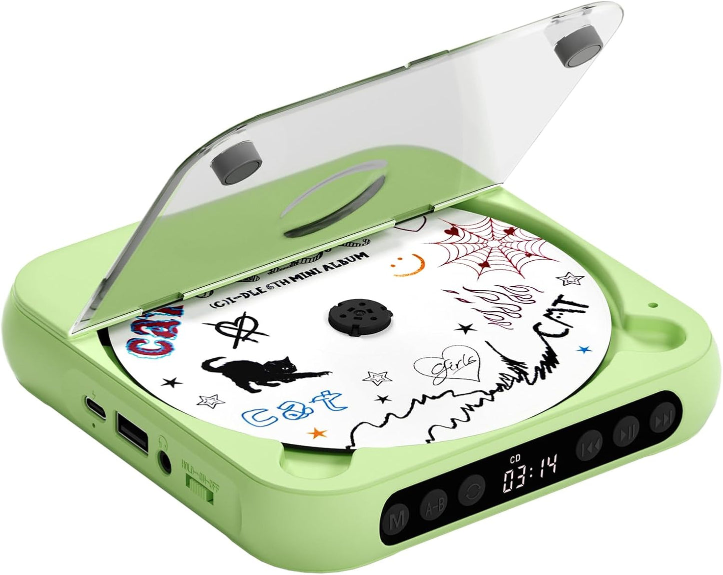 💿 Portable CD Player with Dual Stereo Speakers